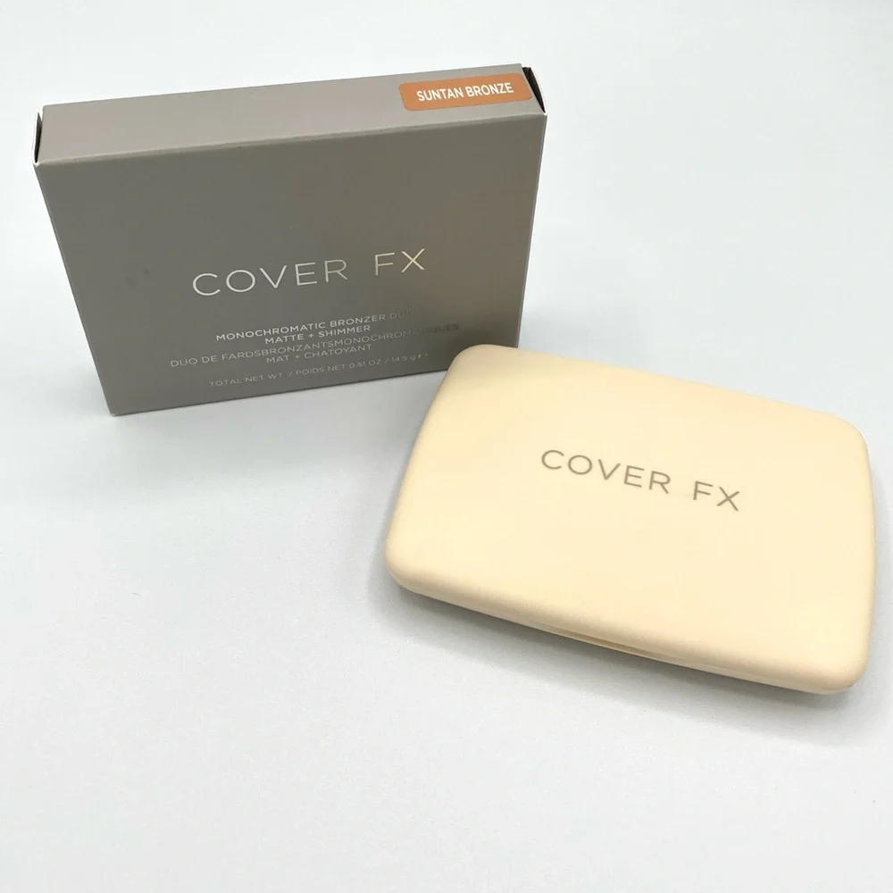 Cover FX | Monochromatic Bronzer | Duo Matte & Shimmer – Suntan Bronze BNIB